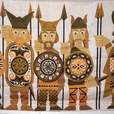 We are in line for this sale! We recommend you do too! (From Ireland this printed fabric wall hanging. of Celtic characters) 