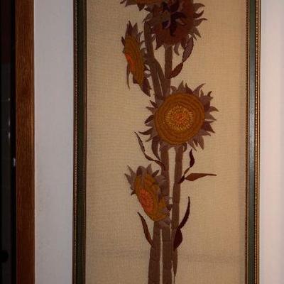 framed MCM yarn art. 