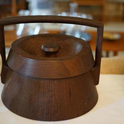 Wenge Jens H. Quistgaard design ice bucket for Dansk 
