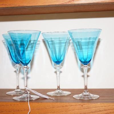 Fostoria? 8oz goblets set of four, good 