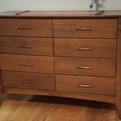 1970s's bureau eight drawers, needs work to the top finish. 
