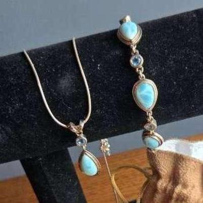 Marahlago Sterling Silver Water Gem Set 