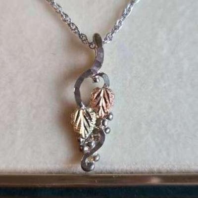 Sterling & 12K Gold Necklace 