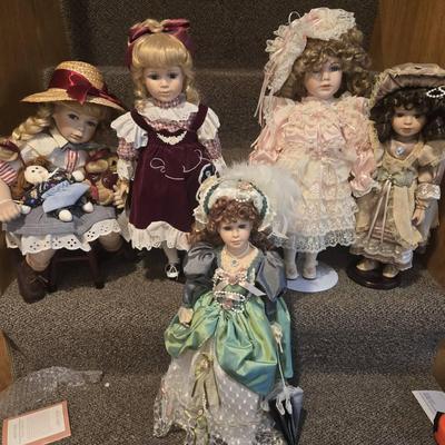 Boxed Porcelain Dolls