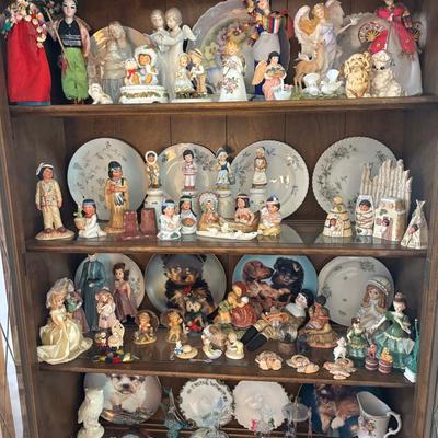 Large Collection of Classic Figurines and Decorative Plates 