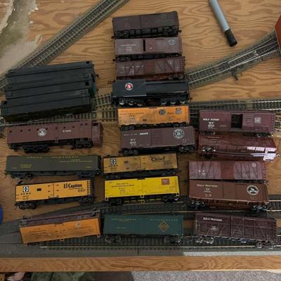 Assorted Toy Train Cars: Boxcars 