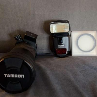 Camera Lenses and Bag for Cameras