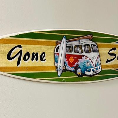 Gone Surfing Sign