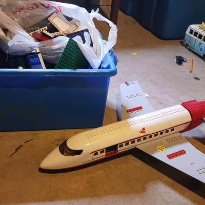 (2) LEGO Airplane, LEGO Box With Assorted Pieces