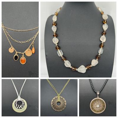 (5) Costume Jewelry Necklaces ft. Lia Sophia & Maurices 
