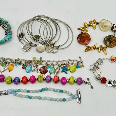 More Than A Dozen Costume Jewelry Bracelets