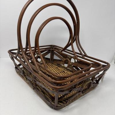 Assorted Metal and Wicker baskets