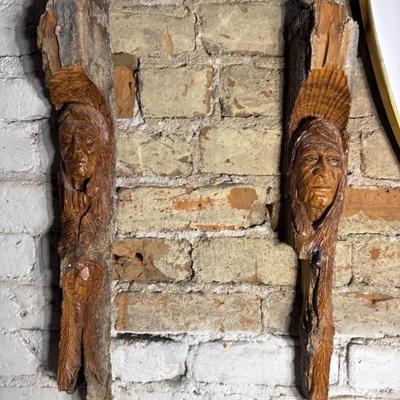 Vintage Carved Wood