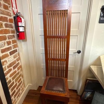 Frank Lloyd Wright Style Tall Chair