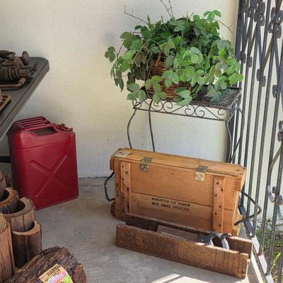 Vintage metal gas can