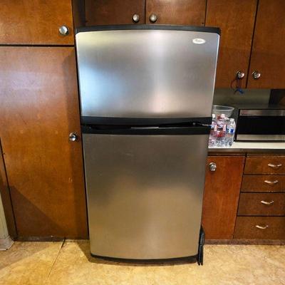Whirlpool stainless refrigerator