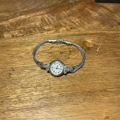 Lady Hamilton 14k White Gold Evening Watch