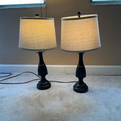 Black Metal Lamp Duo