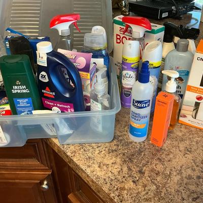 Cleaning Supplies And Toiletries
