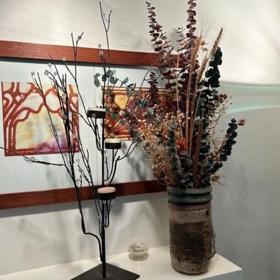 Candle tree, pottery