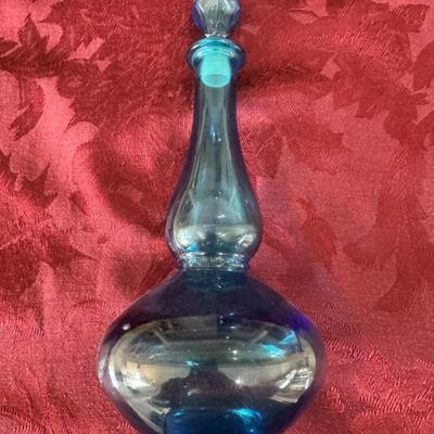 Auction Lot # 24 - MCM Blue Genie Decanter bottle - Made in Belgium