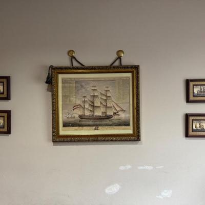 Auction Lot # 6 - Qty 5 - Nautical Themed Prints