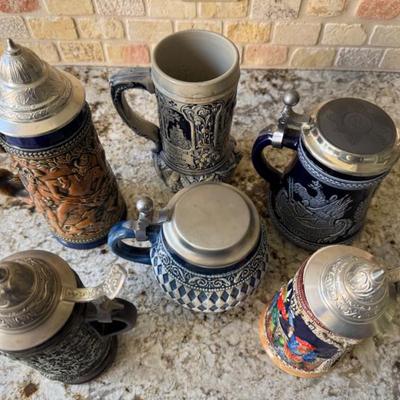Auction Lot # 14 - West German Beer Stein Lot