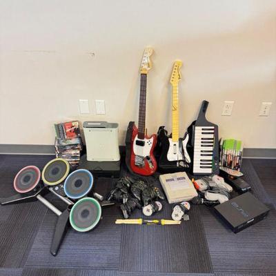 Ultimate Vintage Gaming Lot! Xbox 360/OG, PS2, Guitars, Drums + More!	