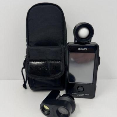 Sekonic L-478D Litemaster Pro Light Meter, VF-5 Viewfinder & Soft Case	
