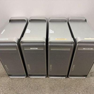 Lot of 4 Apple Mac Pro Towers – For Parts or Repair, No HDD/Storage	