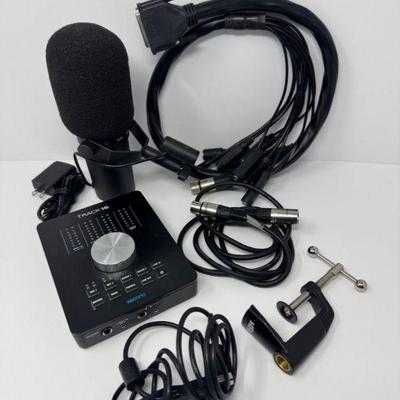 Shure SM7B Broadcast Mic + MOTU Track16 USB Interface & Cables	