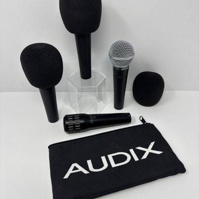 Audix i5 & Shure SM58 + 2 Foam-Covered Dynamic Mics w/ Audix Pouch	