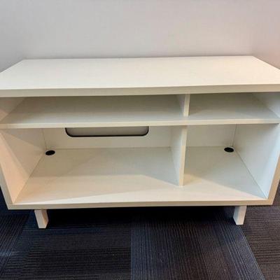 Modern White Media Console / Storage Unit – 45” Wide #2	
