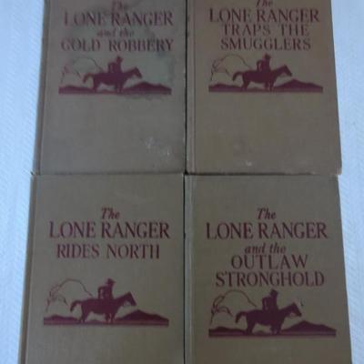 Vintage The Lone Ranger Hardback Books Set Of 4