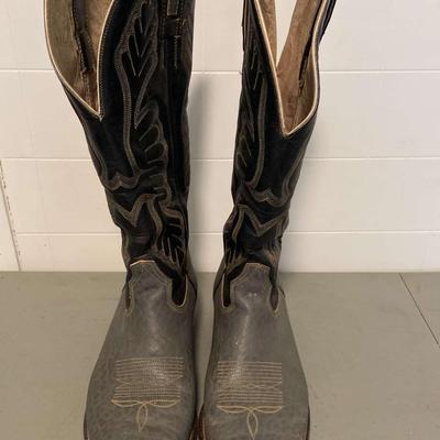 Chris Romero Gray/Black Cowboy Boots