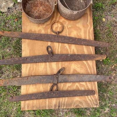 Vintage Mule Collars And Buckets