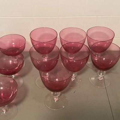 Vintage Cranberry Glassware