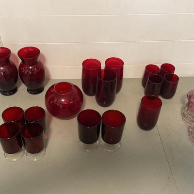 Red Glassware