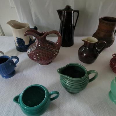 Assorted Ceramic Pitchers Lot #1