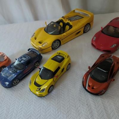 Ferrari, Porsche, McLaren, Lotus & Dodge Viper Model Cars Lot Of 7