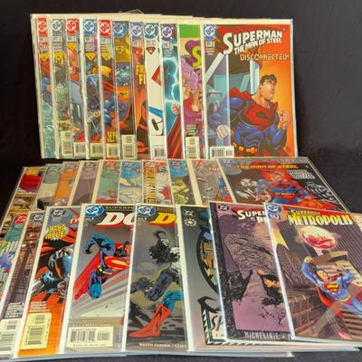 Comics “Superman The Man Of Steel” (24), “DC 1st” (2) & Various (3)