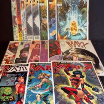 Comics “Warlands” “ThunderCats” “Walking Dead” “The Maxx” “Vampi” & More (17)