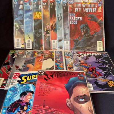 Comics “Our Worlds At War” (10) & “Superman” (8)