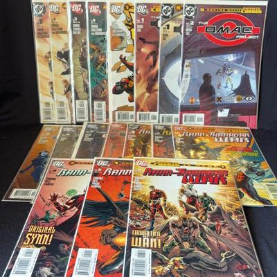 Comics “Villans United” (5), “The Omac Project” (7) & “Rann-Thanagar War” (6)