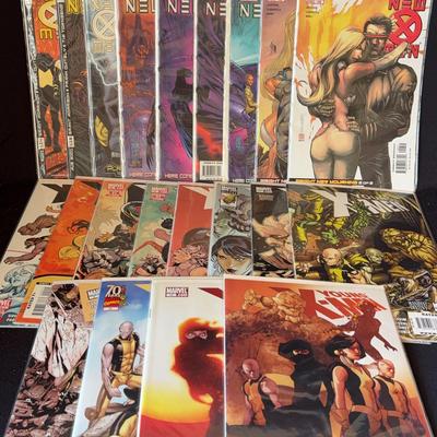 Comics “New X-Men” (9) & “Young X-Men” (12)