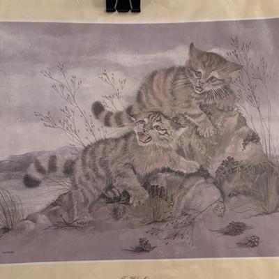 "The Wild Ones" by artist Rita Parsons, dated 1974