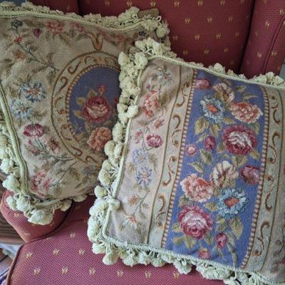 Needlepoint pillows