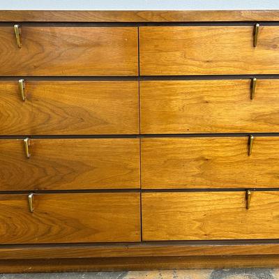 Mid Century Johnson Carper Veener Dresser - 50X18X31”