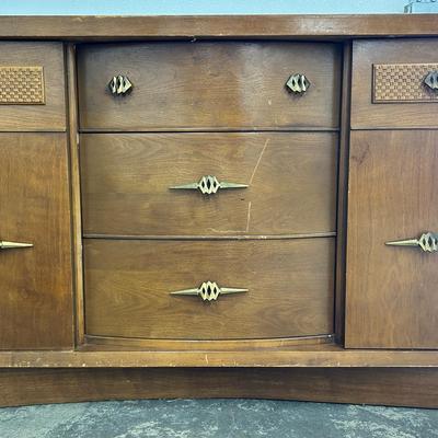 Mid Century Stanley Buffet Cabinet - 48X19X32”