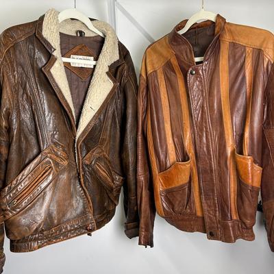 Vintage Leather Jackets (2) - Garsel & More